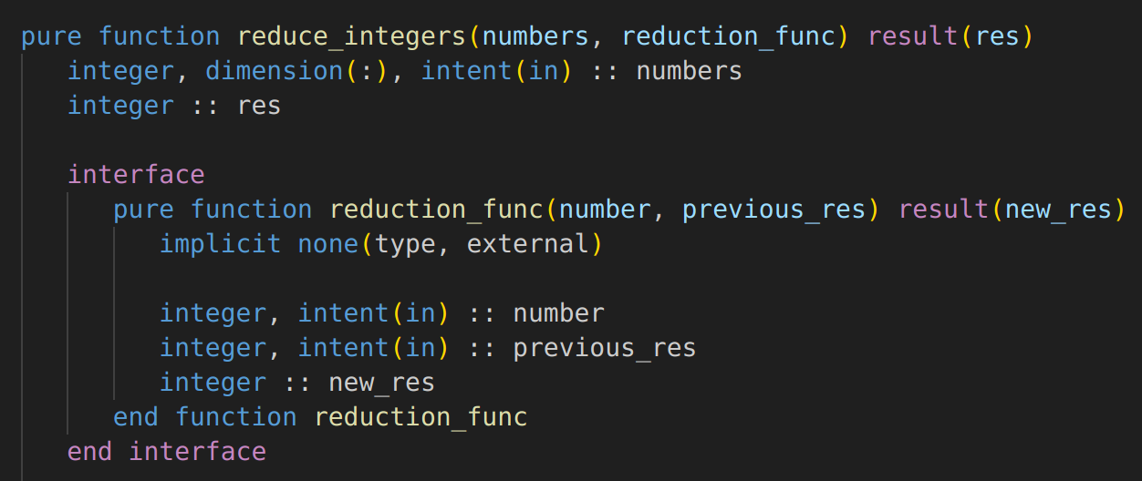 image from Fortran - Functional Programming Concepts - Reduce