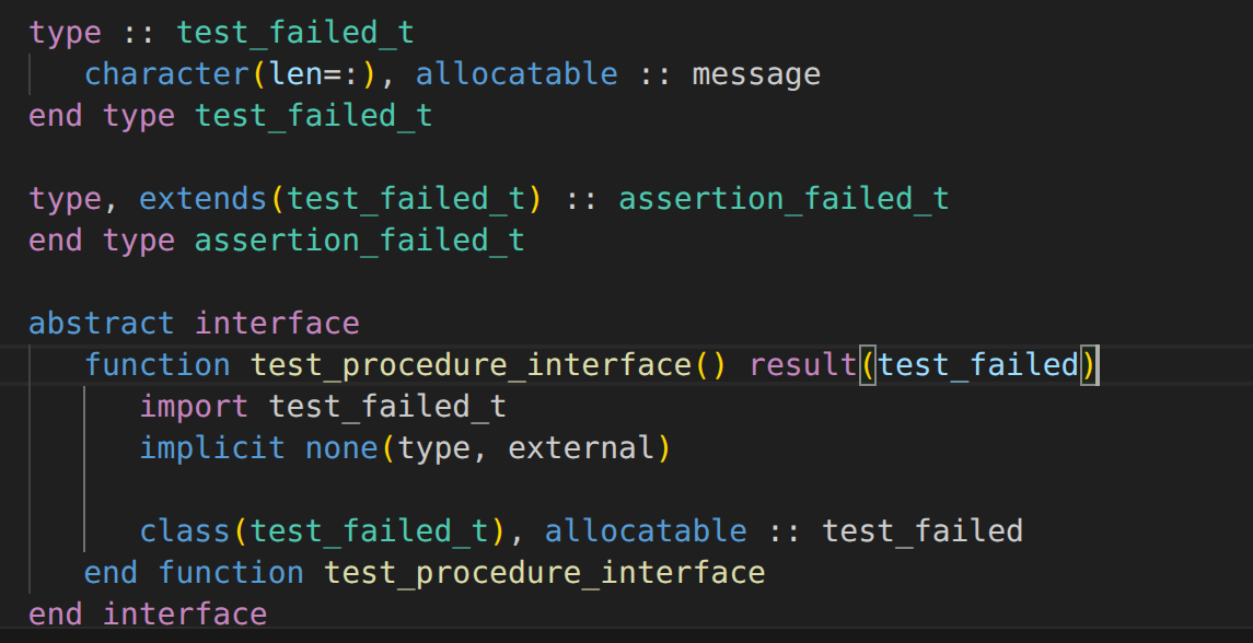 image from Fortran - Testing - Returning test and assertion errors