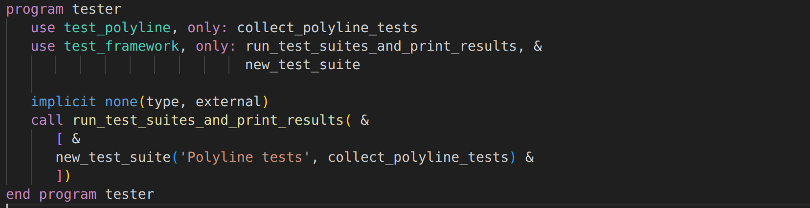 image from Fortran - Testing - Towards a generic, testable test runner