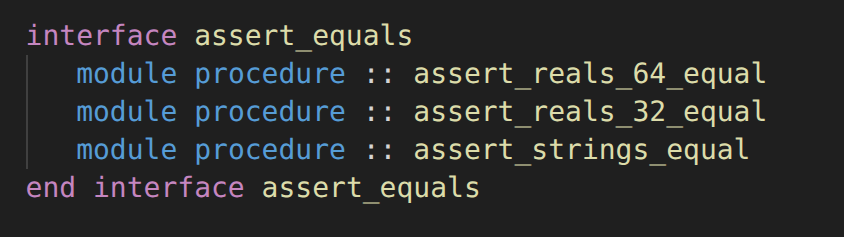 image from Fortran - Testing - More assertion functions
