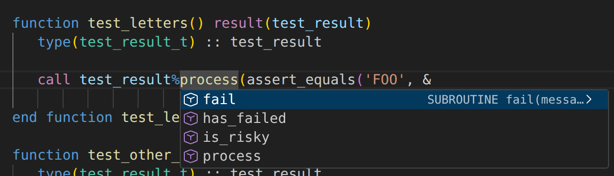 Publicly accessible test result procedures